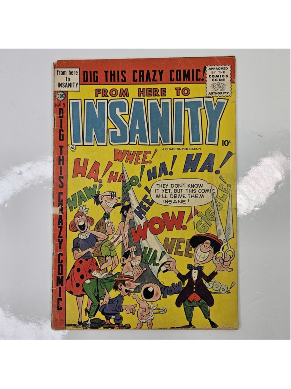 From Here To Insanity #9 RARE Pre-Code Mad-Style Satire (1955 Charlton Comics)
